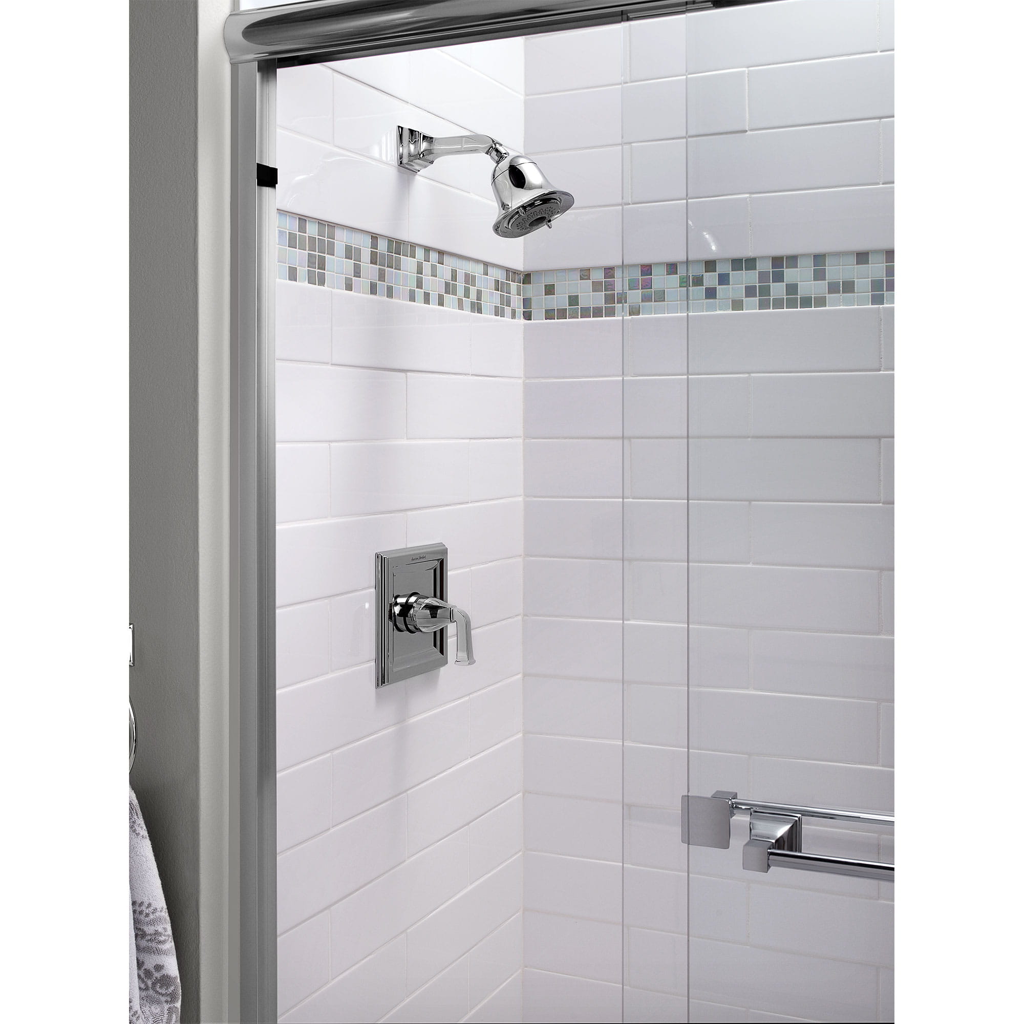 Town Square 20 GPM Shower Trim Kit with FloWise Showerhead and Lever Handle CHROME
